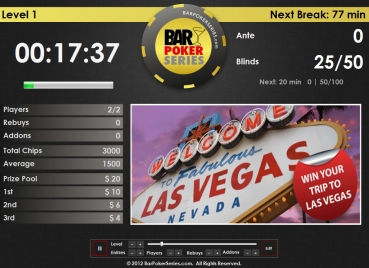 BPS Poker tournament timer