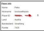 Playeer-ID 1-stellig